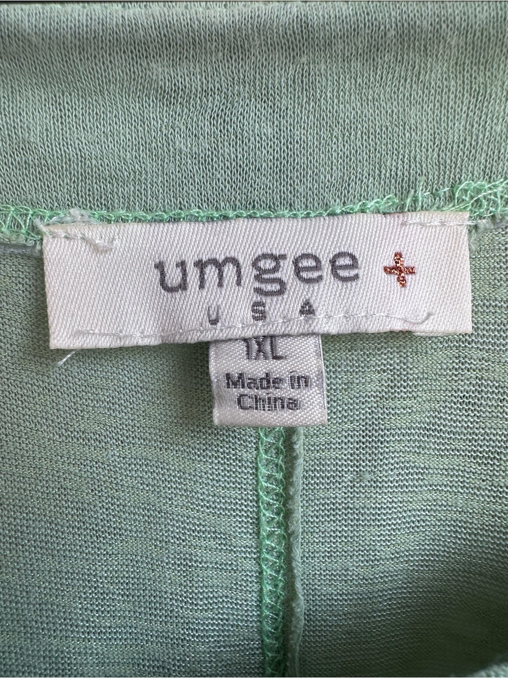 Umgee Light Sage Green Tiered Ruffle Tunic Top - Picture 4 of 16
